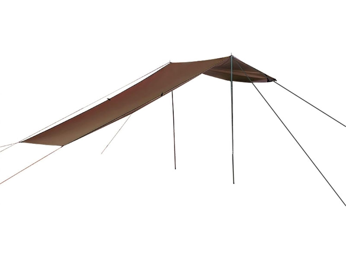 Lona de Camping Leve com Suportes para Proteção Solar. Kit de Toldo Impermeável para Carro, para Mochilão, Trilhas e CHABERLU