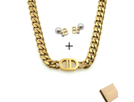 Colar De Corrente Cubana Em Aço Titânio Estilo Hip Hop, Que Não Desbota, Presente Ciel Bleu