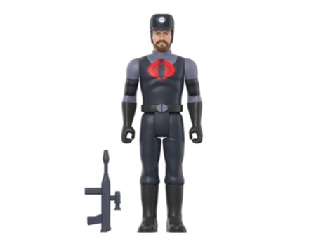 Super 7 Gi Joe Cobra Snakeling Factory Worker Beard Figure Reaction Preto