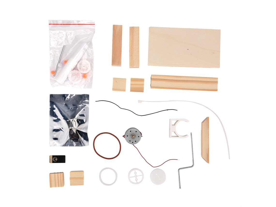 Mali conjunto de Materiais Gerador Elétrico Manual Diy Brinquedo Educacional para Crianças