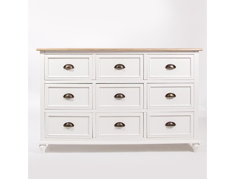 Cómoda Timeless Living VIVA Madeira MDF Bege (123x38x80cm)