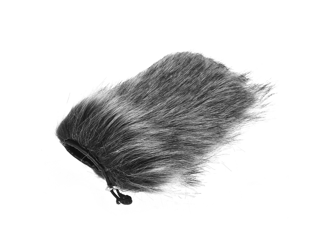 Protetor de vento universal peludo para microfone, compatível com Rode VMGO, VideoMic Pro, Takstar SGC-598 e Sony.