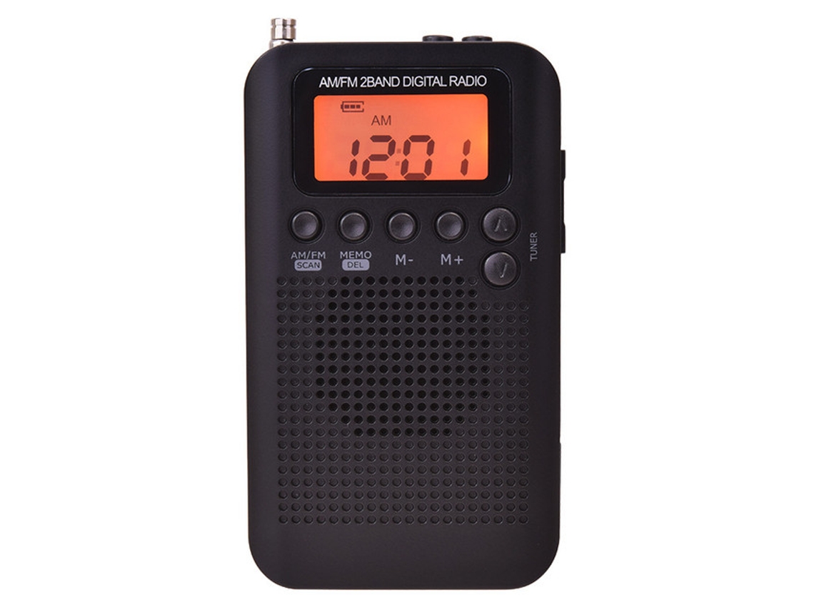 Mini Rádio Digital Portátil, Recetor Fm, Rádio Fm/am De Banda Dupla