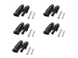 Conectores MC4 para painel solar 5 pares com selagem IP67