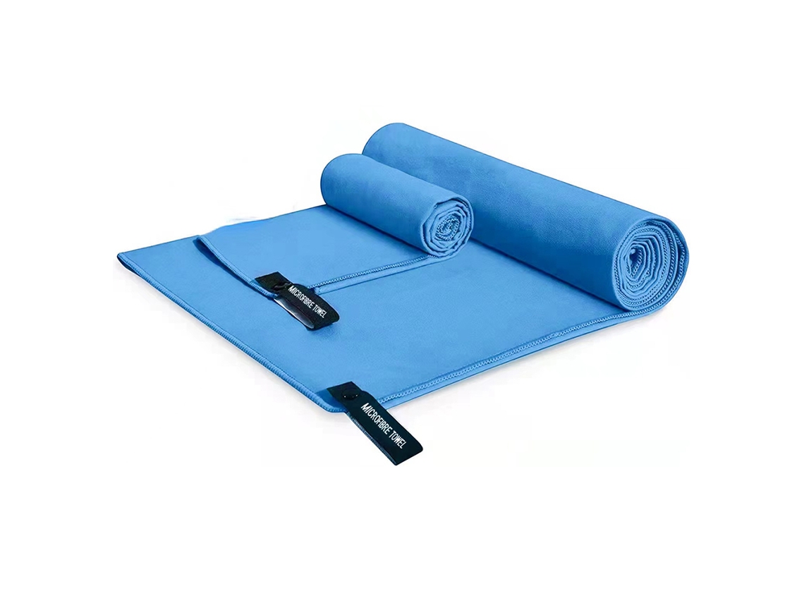 Toalha NEVEANCE Camping Rápido Secagem Praia Ultra Compacta Microfibra Azul - 1pcs (40x60cm40x60cm)