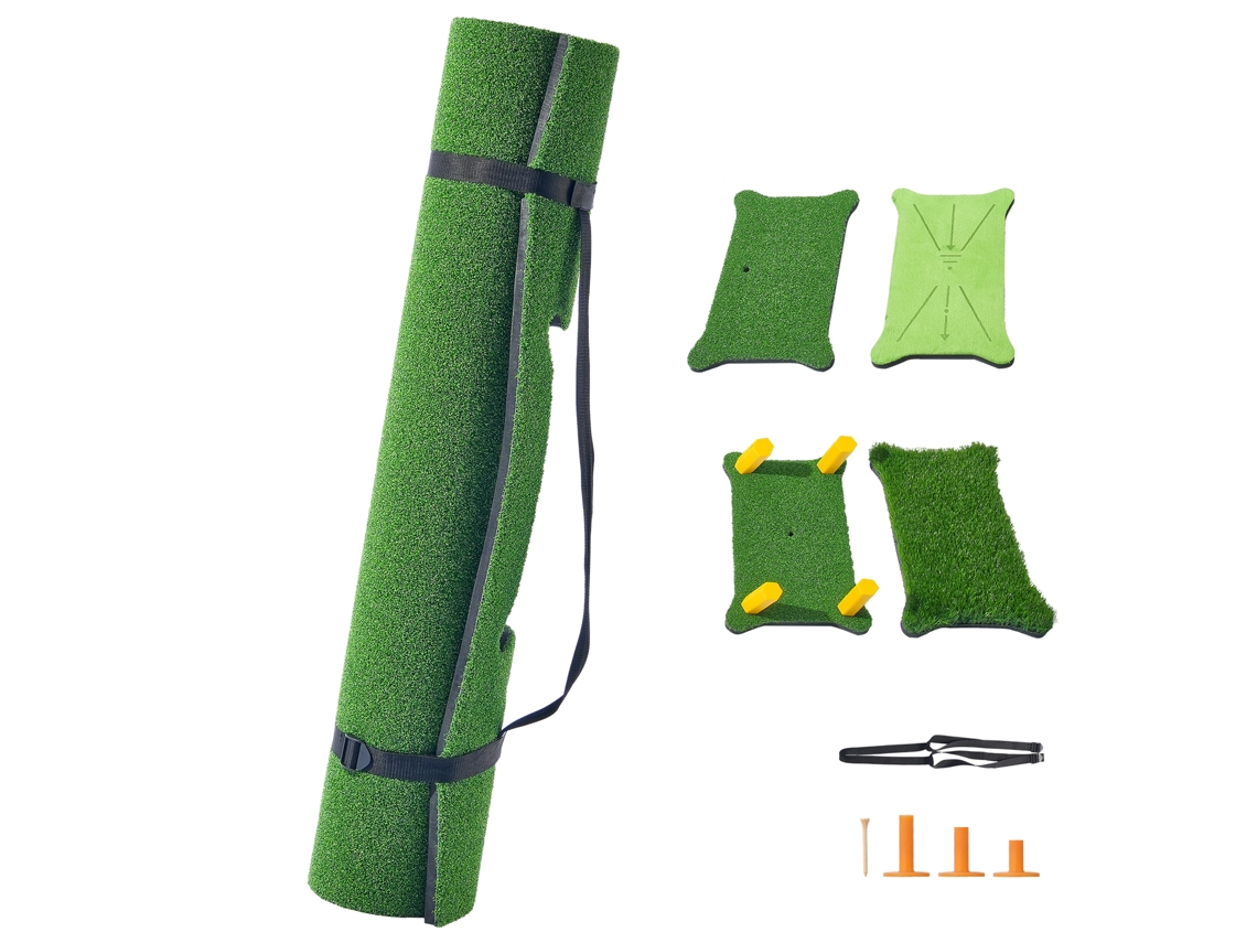 Tapete De Golfe De Relva Artificial Succebuy De 1,5 X 1,2 M Da Pro Para Treino E Prática Em Ambientes Interiores E Exteriores