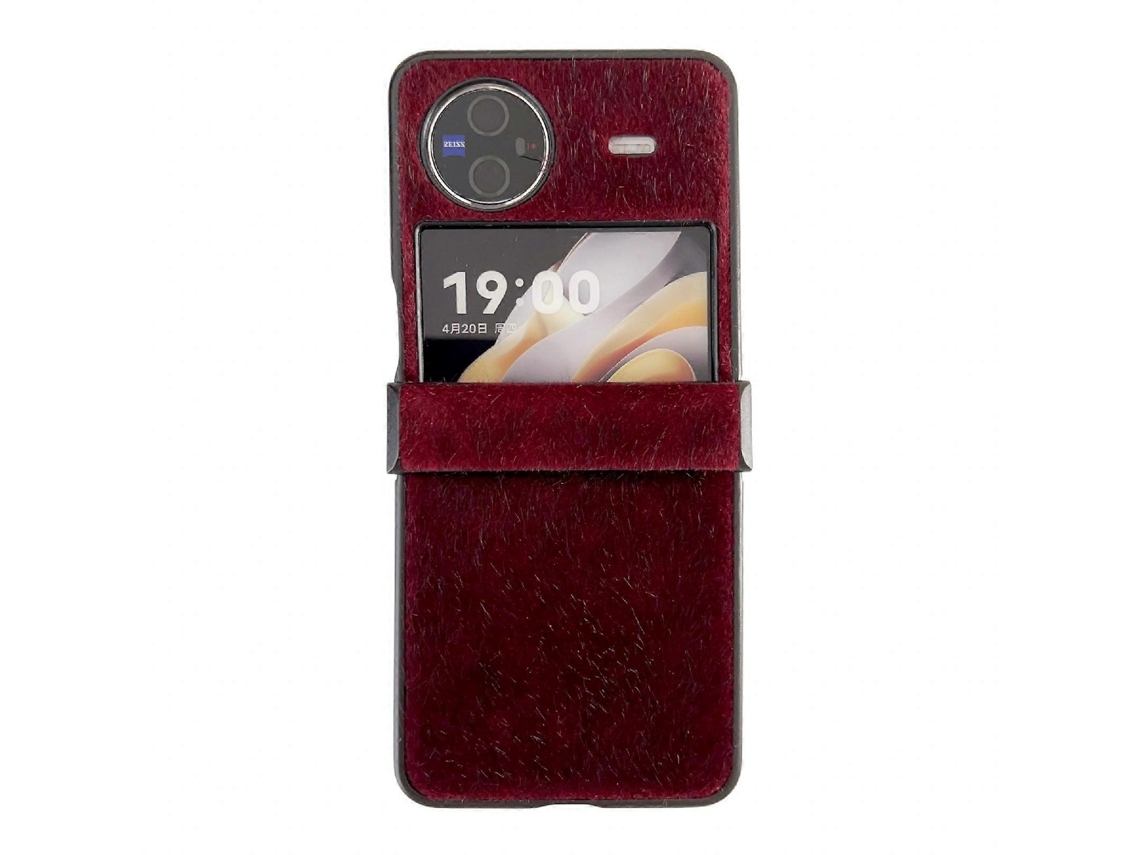 Capa De Celular De Pelúcia Com Dobradiça Para Vivo X Flip