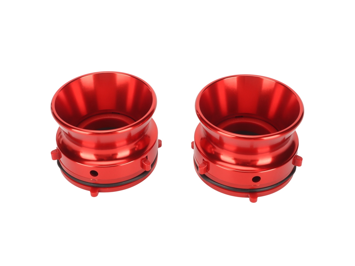 Aetheria 1 Par Adaptadores Nab Hub Alumínio Polido Abertura Fita Rolo 10 Polegadas Studer Revox Akai Teac Vermelho