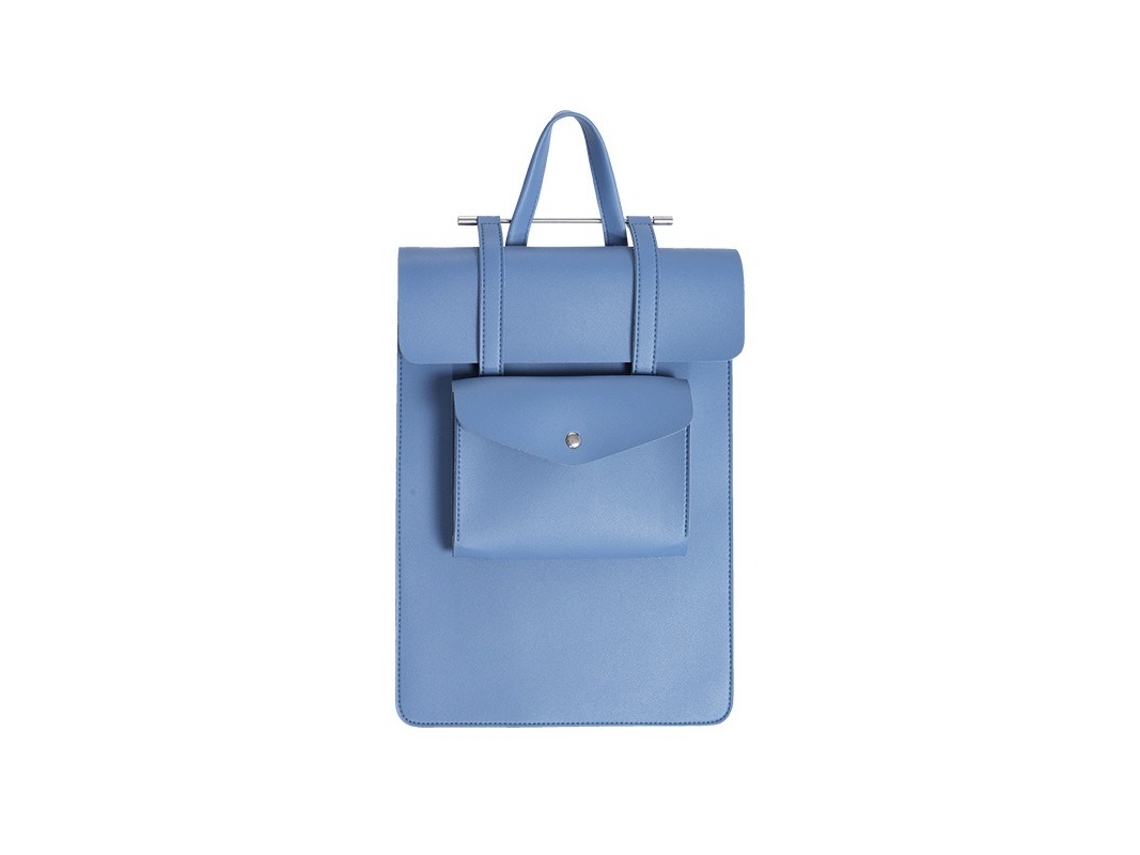 Capa para Portátil HEXINYIGJLY 15 16" com Alça,à Prova de Água, Antichoque, para Macbook e Tablet Azul Claro