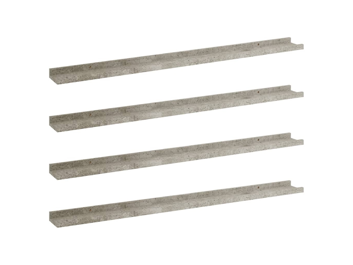 Wall Shelf, Wall Shelves Vidaxl Cinzeto Mdf (100 X 9 X 3 Cm)
