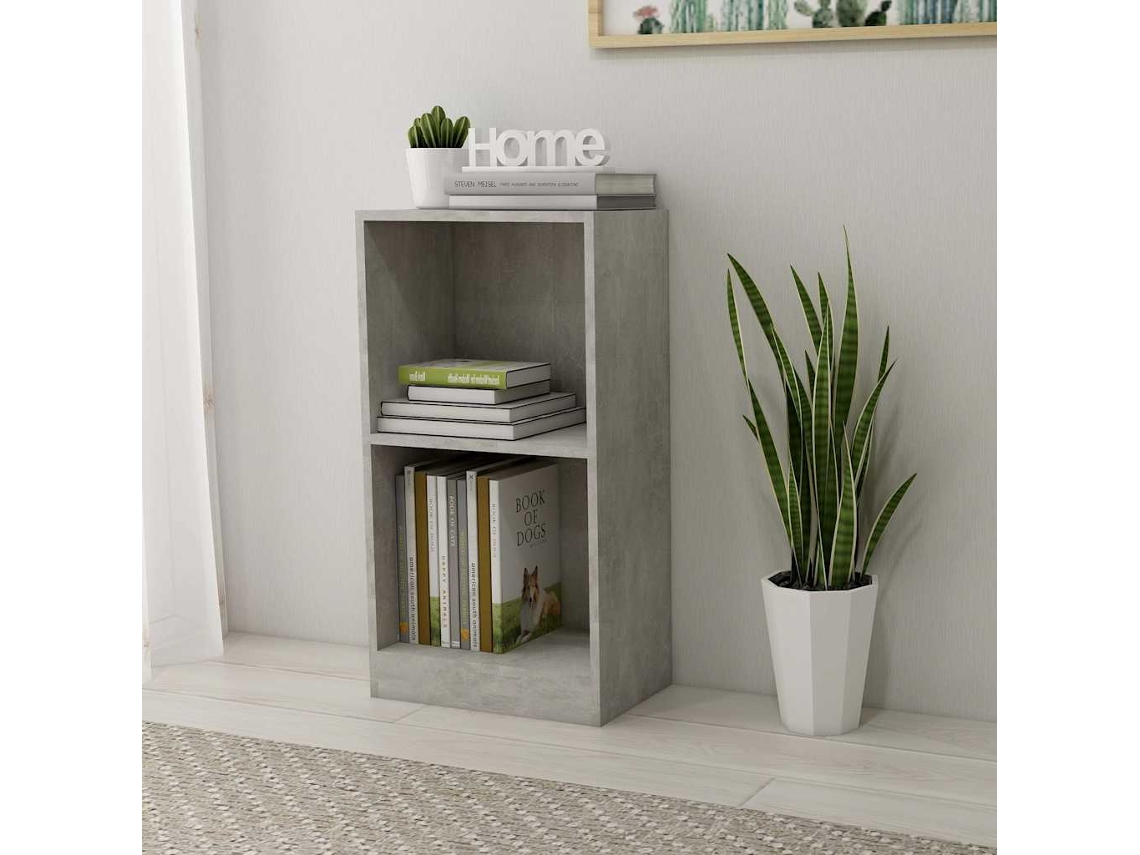 Vidaxl Estante 40x24x75 Cm Derivados De Madeira Cinzento Cimento