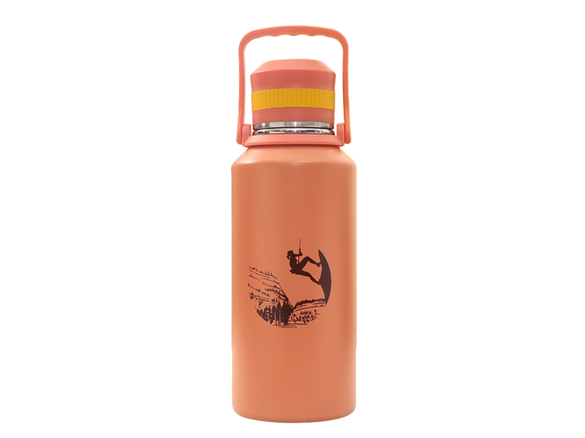 Garrafa Térmica 1500ml Inox Isolada Laranja Camping