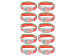 Kklv-10un Brazalete Luminoso De Bandeira Nacional Em Silicone Abs Para Animação De Partido Da Copa Do Mundo De Futebol 2022