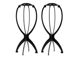 Suporte para Peruca Portátil, Dobrável, com 35 Cm , Ideal para Viagens e para Todos os Tipos de Peruca. (2 Unidades) TAISHENGDA (13,8 Polegadas)