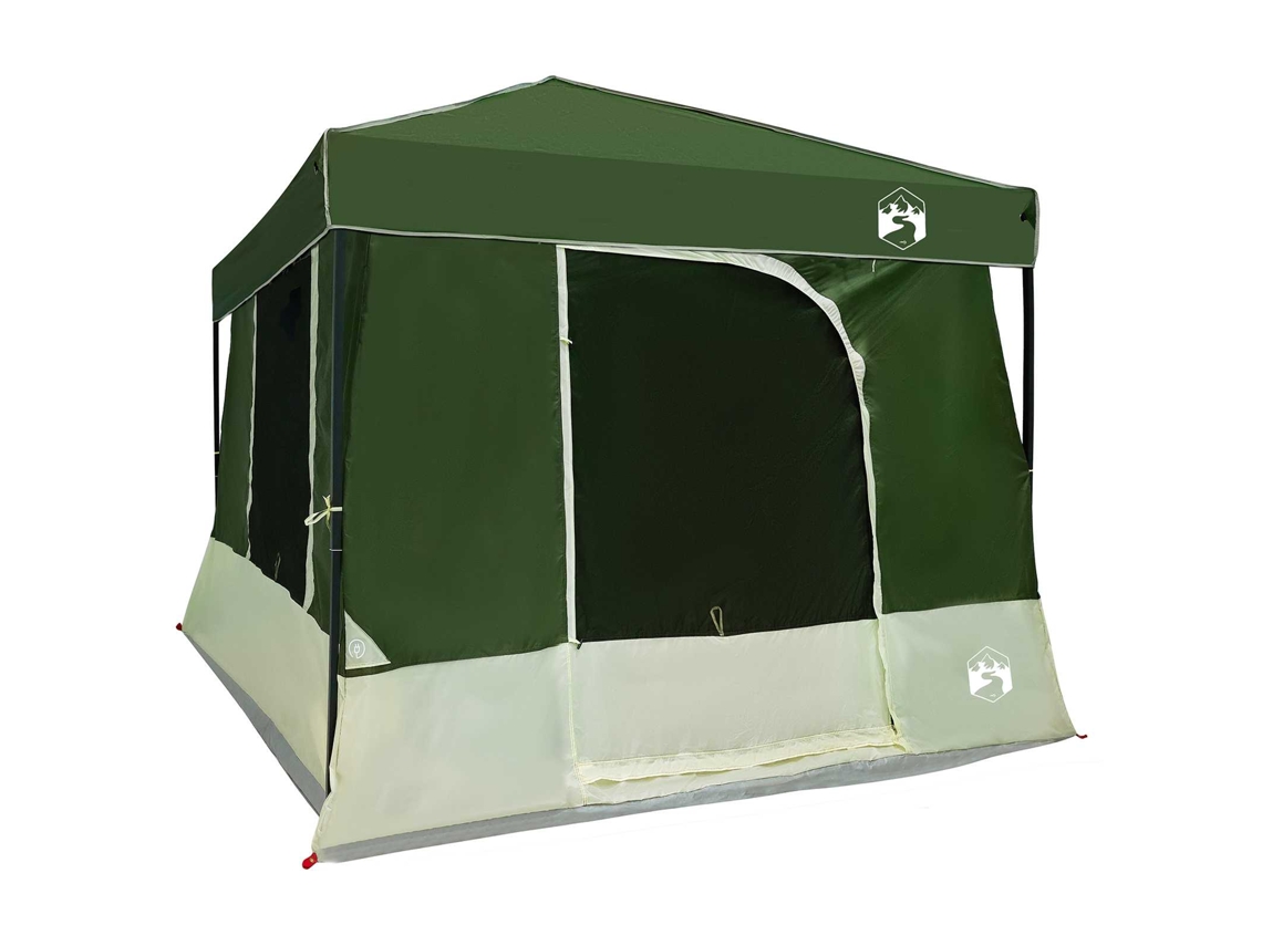 Conjunto 2 Barraca De Camping Vidaxl Verde Tafetá (531 X 290 X 251 Cm)