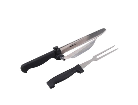 Garfo e faca para churrasco - Aço inoxidável