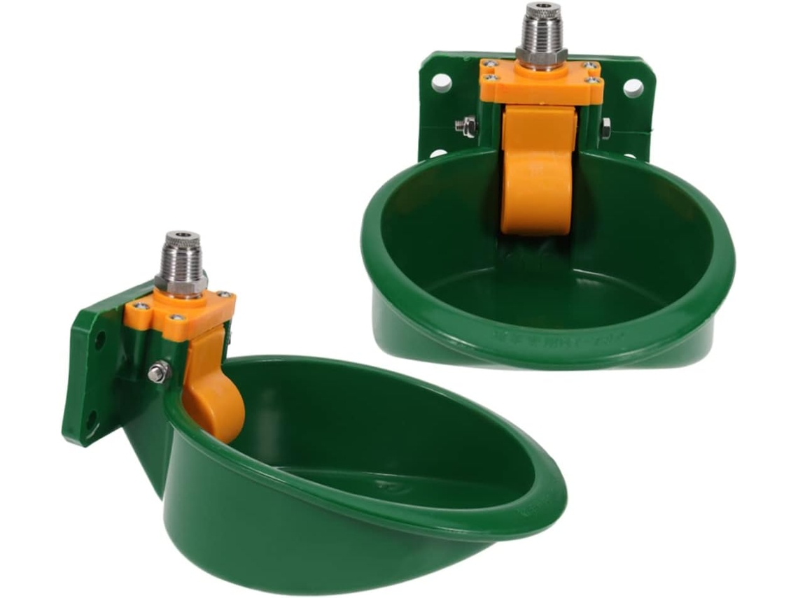 Alimentador Automático De Plástico Verde Para Ovelhas E Gado.