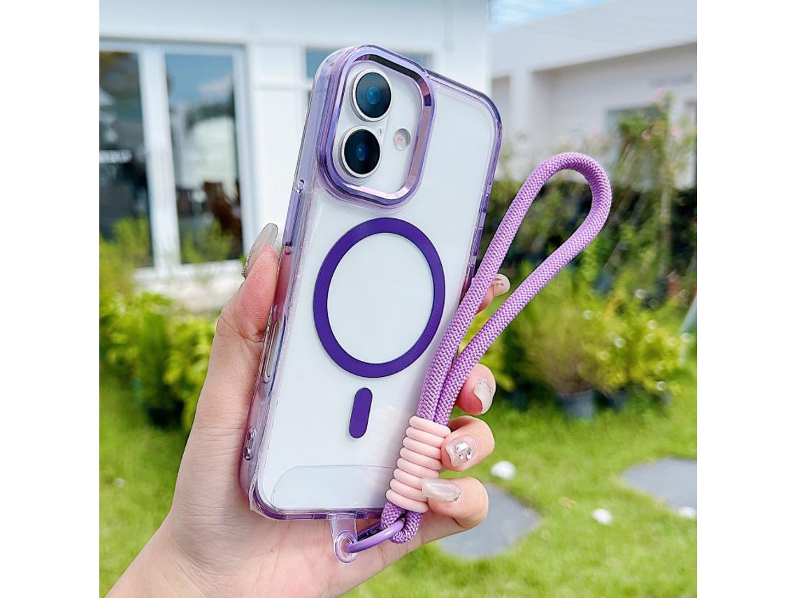 Capa Para Iphone 17 Com Magsafe E Alça De Pulso