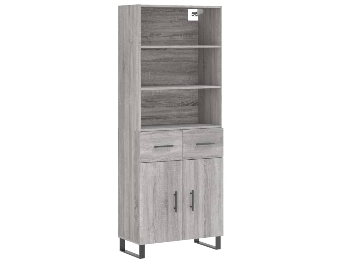 Highboard, Highboards Vidaxl Cinzeto Madeira Processada (n/a)