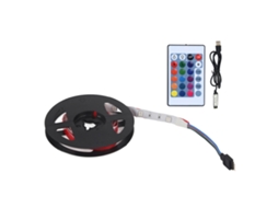 Faixa de LED RGB 5050 flexível USB 5V 2m 60 LEDs, para fundo de TV