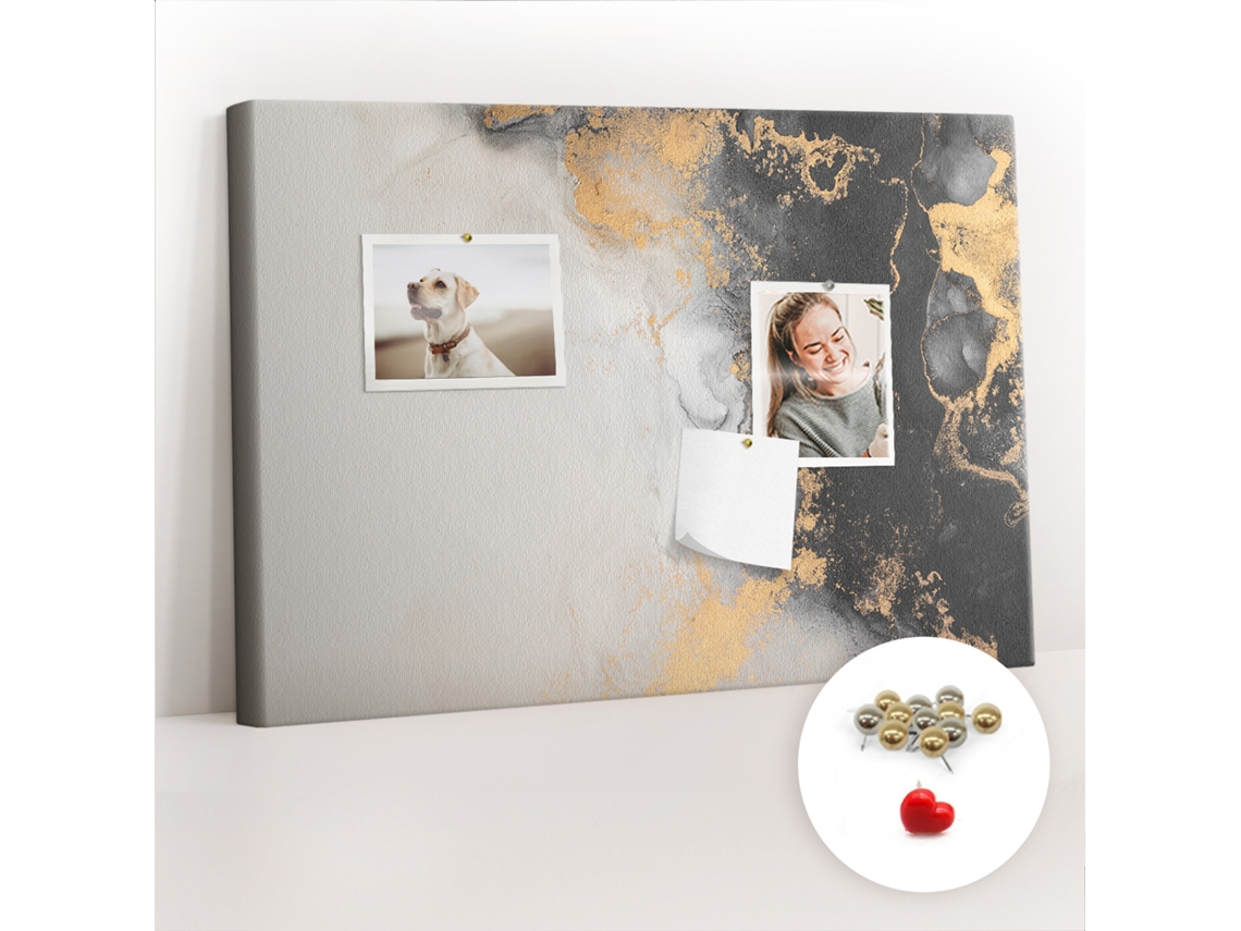 Painel De Cortiça Para Parede Arte Em Mármore Para O Quarto Das Crianças Espelharte (60x40 Cm)