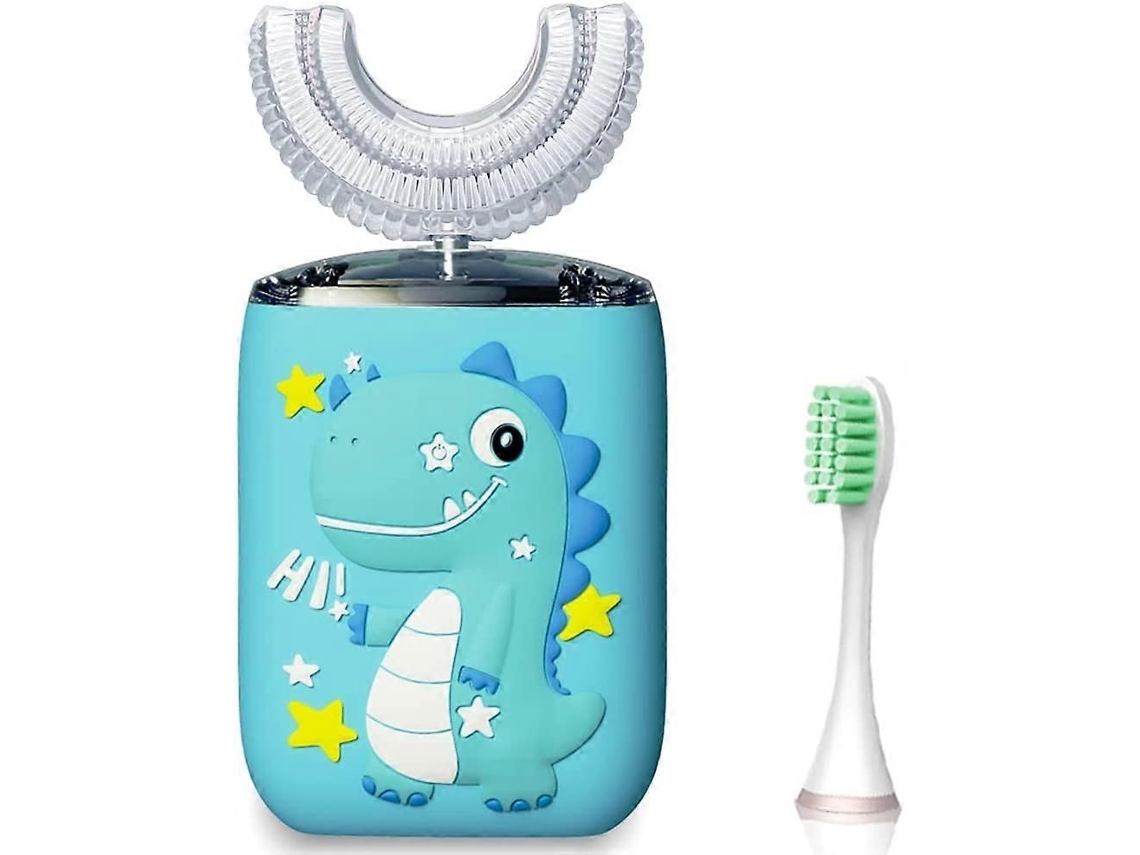 Escova De Dentes Elétrica Infantil Em Formato De Dinossauro, Ultrassônica, Automática, Com Cabeça De Escova Substituível, 6 Modos, À Prova D'água