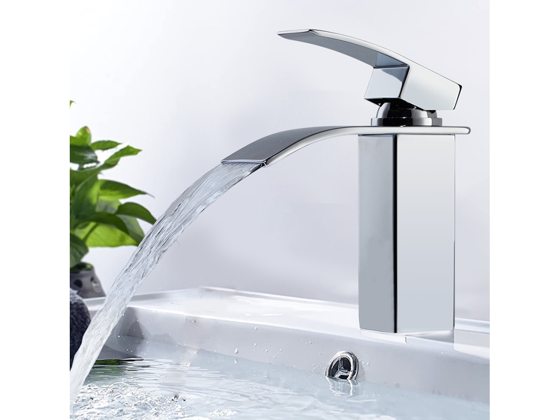 Torneira Cascata Para Casa De Banho Torneira Misturadora De Latão Torneira Bidirecional Cromada