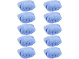 Conjunto De 10 Capas De Microfibra Para Boinas De Polimento, Aplicadores De 23 A 25 Cm, Azul Celeste.