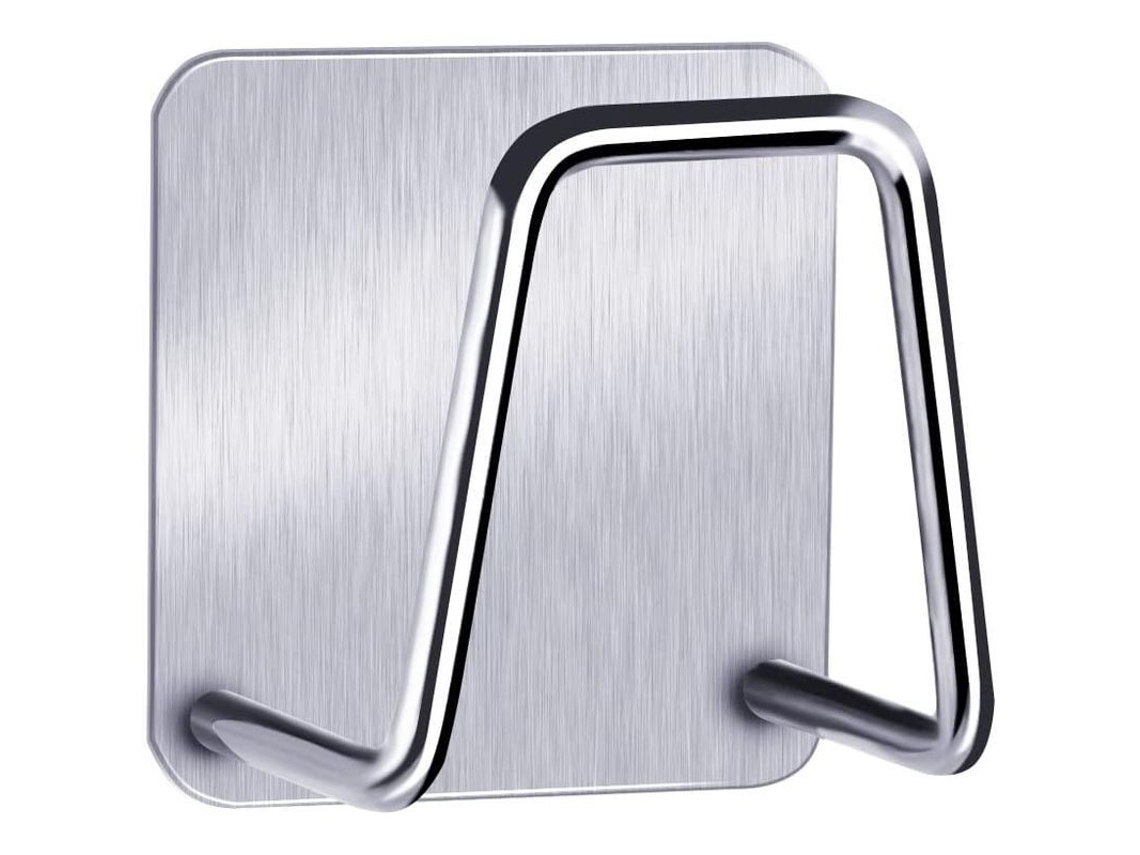 Suporte de esponja autoadesivo Rebe-porta em aço inoxidável, resistente a quebras e à prova d'água, para pia de cozinha (3 peças)