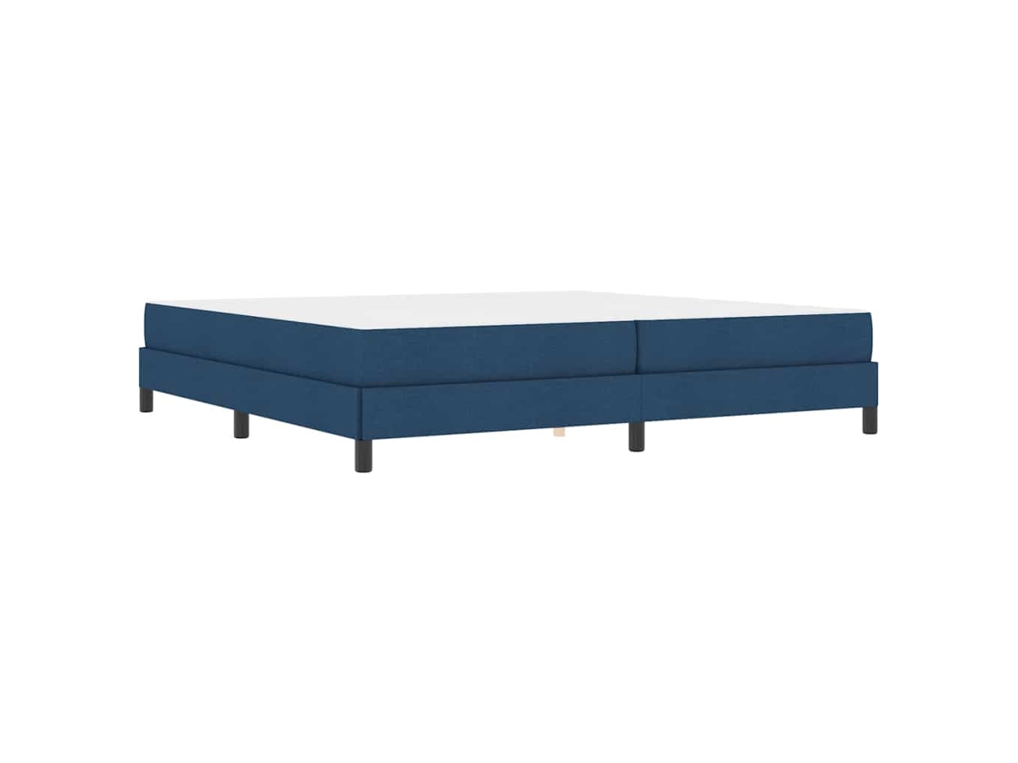 Conjunto 1 Cama Box Vidaxl Azul Tecido (200 X 200 Cm)