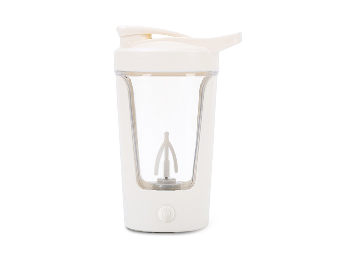 Misturador Eletrico ZRUXE Garrafa Bebidas Desportivas (PP Alimentar - Recarregavel - Branco)