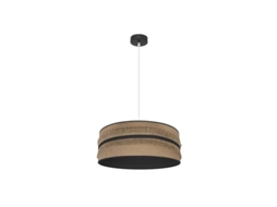 Pingente Natalia 1Xe27 Preto/Saco-Preto Regx50X50 Cm FABRILAMP