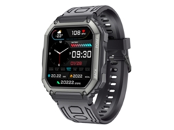Smartwatch K6 à prova d'água IP67 de 1,8'', suporte para monitoramento de frequência cardíaca / sono (cinza)