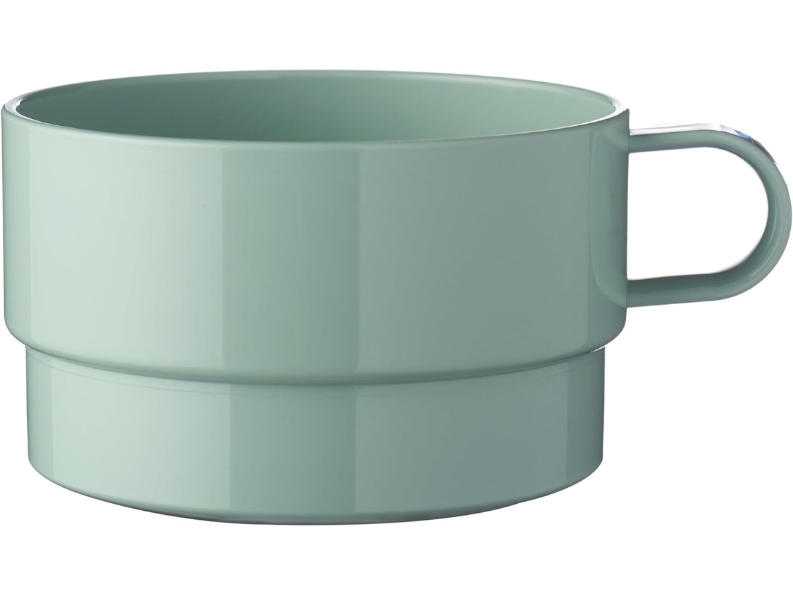 Xícara De Cappuccino Basic 421 Verde Retrô Gokoco