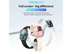 Pulseira Inteligente Colmi C61 em Tecido IPS 1.9 Polegadas Full... EOOCOO (Relógio Esportivo para Monitoramento de Saúde)