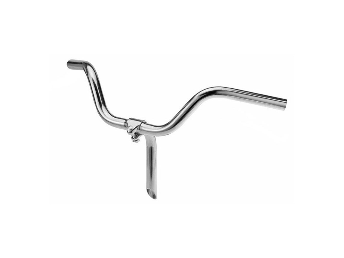 Guiador de Bicicleta Dobrável Sem Alavancas 21 Mm Prateadomvtek