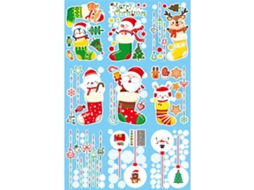 Adesivos De Janela Requintados Com Estampa De Árvore De Natal, Adesivos De Pvc Autoadesivos Para Vitrines De Lojas De Natal, Decor Aquaforge