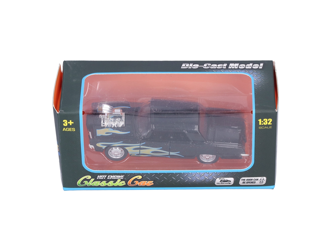 Brinquedo De Carro De Liga Com Recuo 1:32, Luz E Som Para Crianças Acima De 3 Anos (preto)