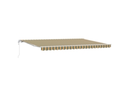 Toldo Retrátil Automático Verde E Amarelo Vidaxl Verde Poliéster (5 X 3 M)