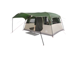 Conjunto 1 Tenda Túnel Vidaxl Verde Poliéster (366 X 244 X 198 Cm)