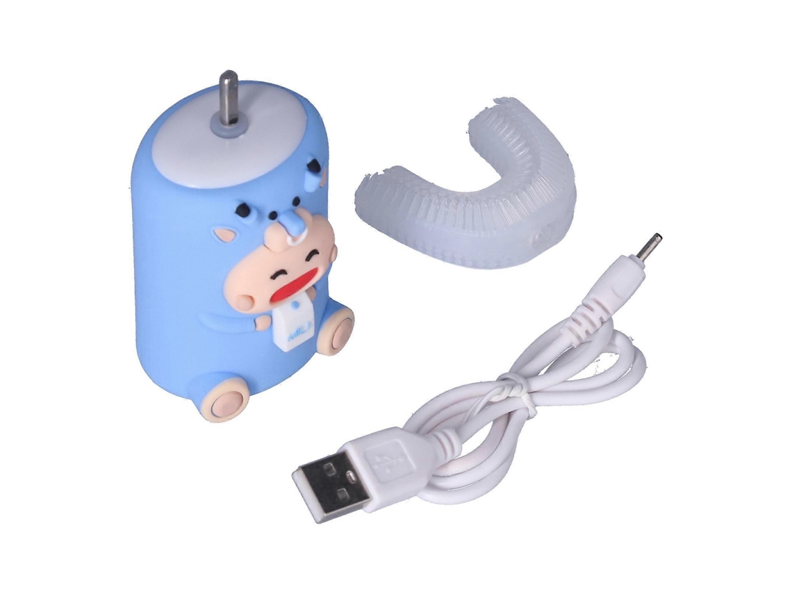 Escova De Dentes Automática Vibratória Em Formato De U, À Prova D'água, Recarregável, Com Bateria, Escova De Dentes Eletrônica Fofa Para Crianças.