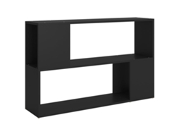 Book Cabinet, Book Cabinets Vidaxl Preto Madeira Processada (100 X 24 X 63 Cm)