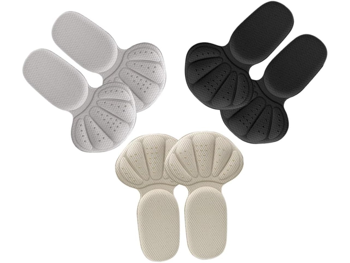 Conjunto De 3 Pares Protetores Calcanhar Em Gel Antiderrapantes Para Mulheres, Substituíveis, Confortáveis Para Salto