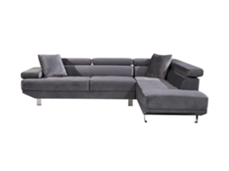 Sofá de canto SALDOSYSTOCKS Chaise Longue Executive Cinza 262x190cm