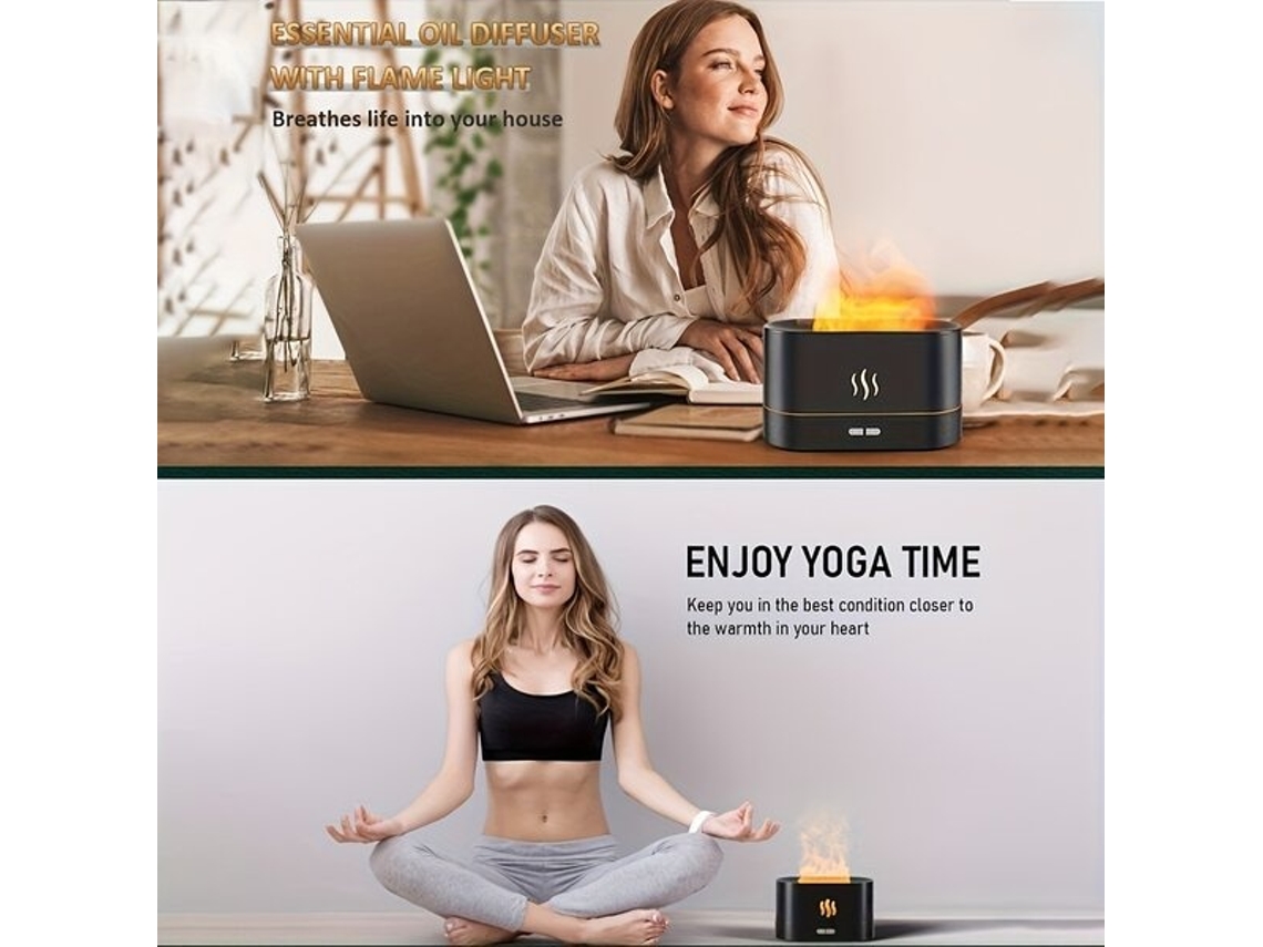 Lurelia Difusor De Aromas Ultrassónico, Luz Led, Portátil Para Casa