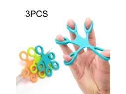 Junli 3 Anéis de Silicone para Fortalecimento de Mãos 3 Níveis