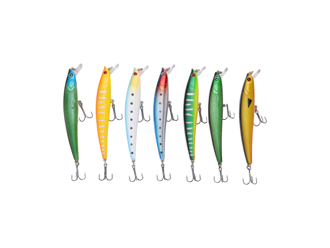 Lure Set (floating Noise Long Casting Lure) 7pcs11g Freshwater And Saltwater Fishing Lures For Bass, Topmouth Culter, Dogfish, Snakehead