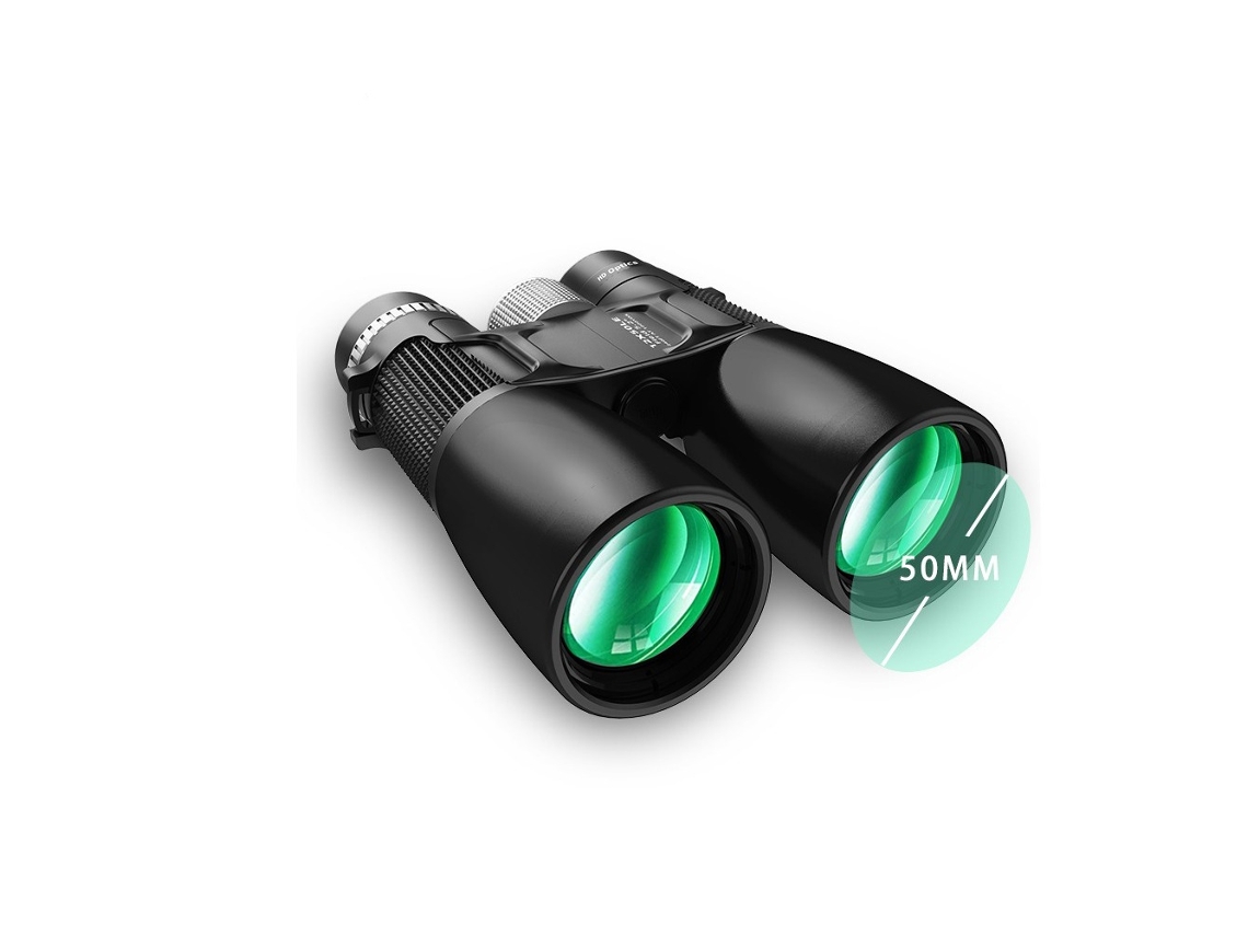 Binóculos 12x50 Em Metal, Óptica De Alta Definição Para Natureza, Esportes E Viagens, Perfeitos Para Observação De Pássaros E Atividades Ao Ar Livre