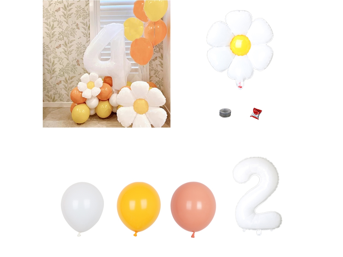 Laxiscreed Conjunto De Balões De Alumínio Reutilizáveis Para Festas Como Baby Shower, Casamento E Aniversário