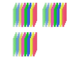 Réguas De Plástico De 12 Polegadas, 96 Réguas Transparentes Coloridas